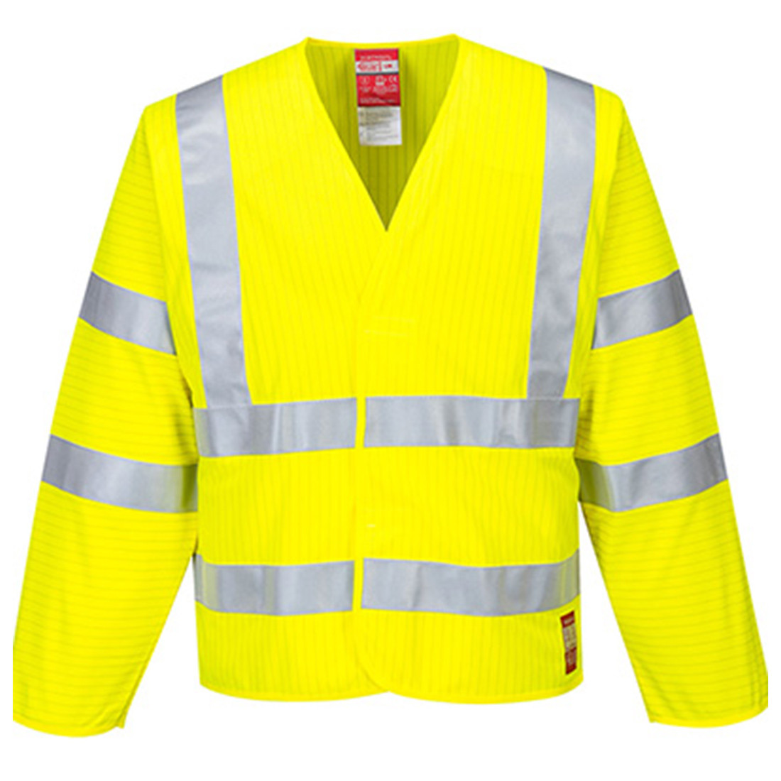 Hi-Vis Anti Static Jacket - Flame Resistant - Safetywear
