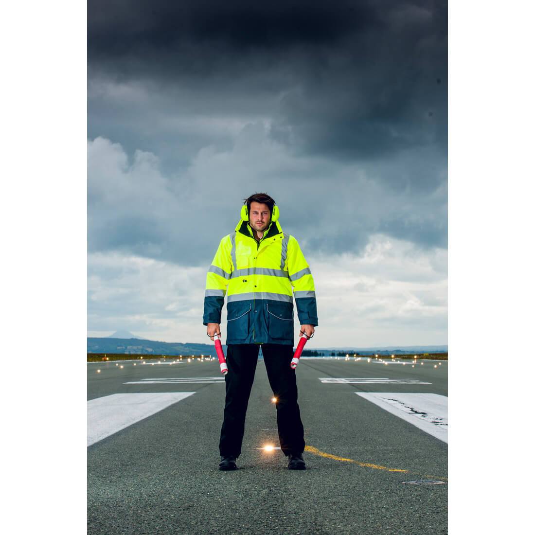 Warnschutz 7-in-1 Kontrast Verkehrsjacke - Arbeitskleidung