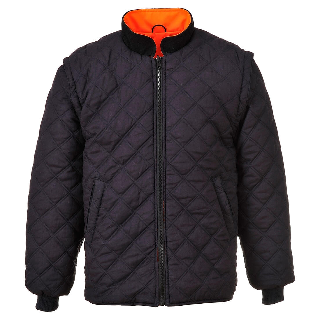 Hi-Vis 7-in-1 Contrast Traffic Jacket - Safetywear