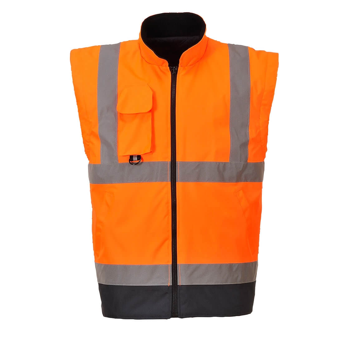 Hi-Vis 7-in-1 Contrast Traffic Jacket - Safetywear