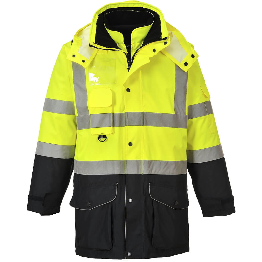 Warnschutz 7-in-1 Kontrast Verkehrsjacke - Arbeitskleidung