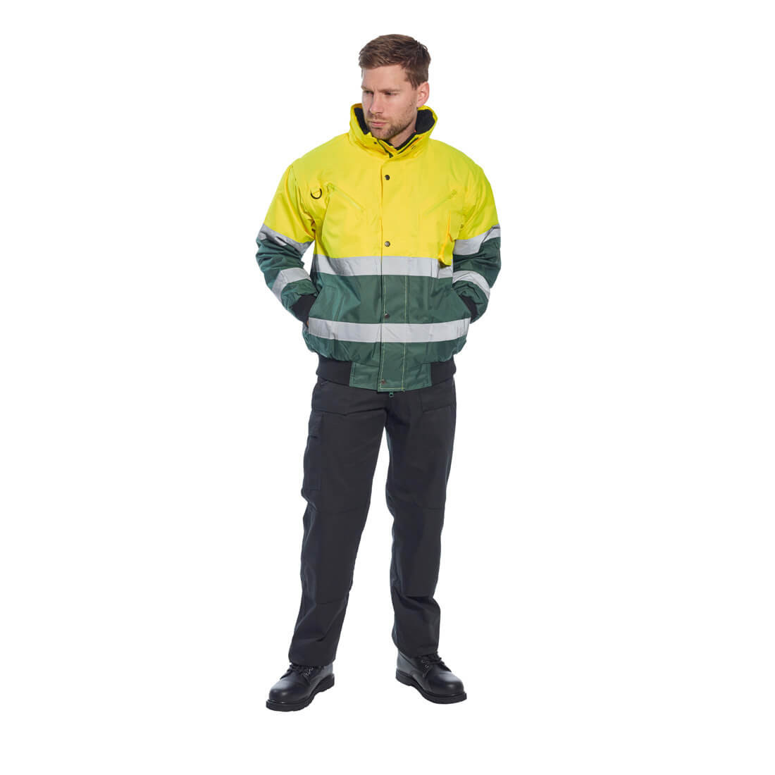 X Hi-Vis Bomber Jacket - Safetywear