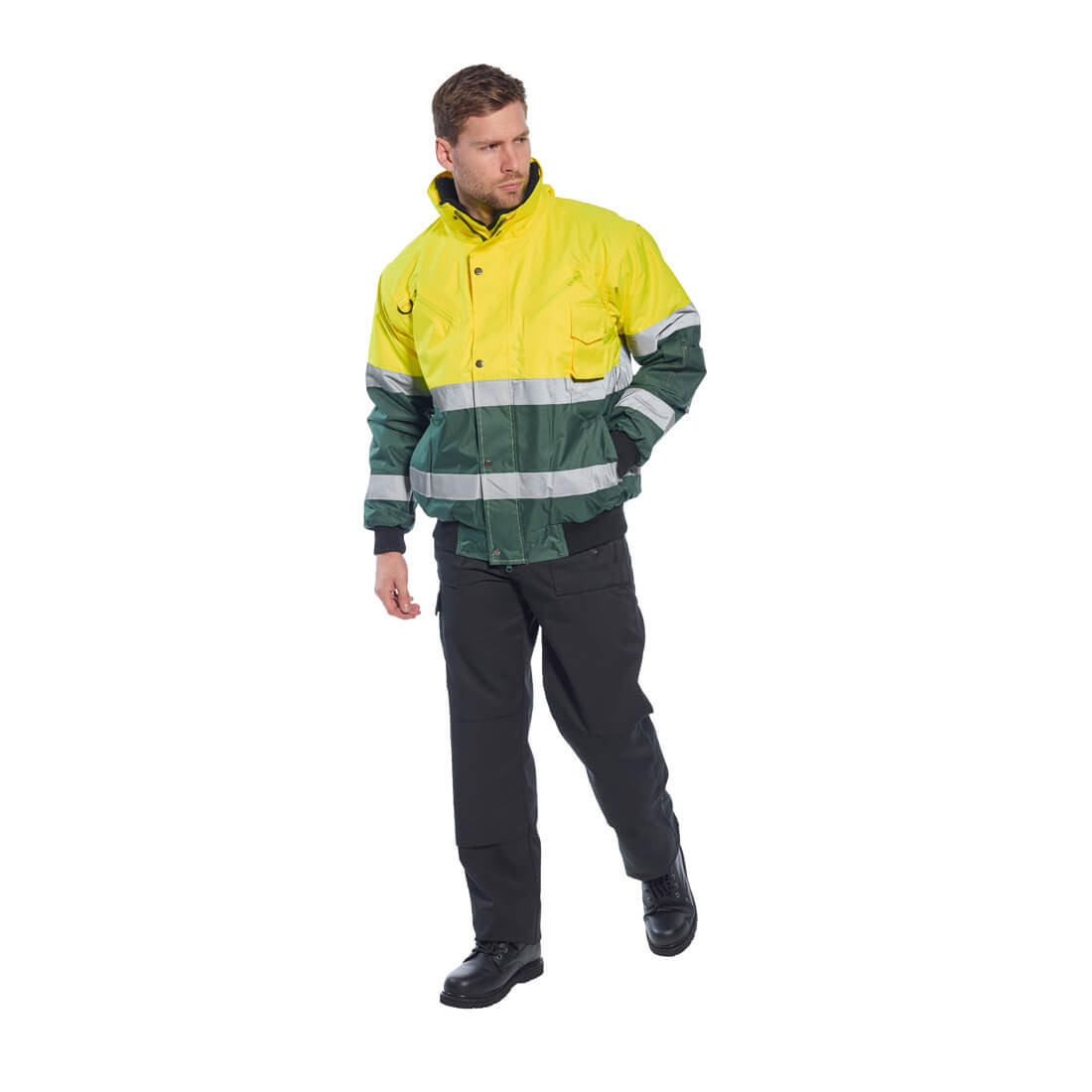 X Hi-Vis Bomber Jacket - Safetywear