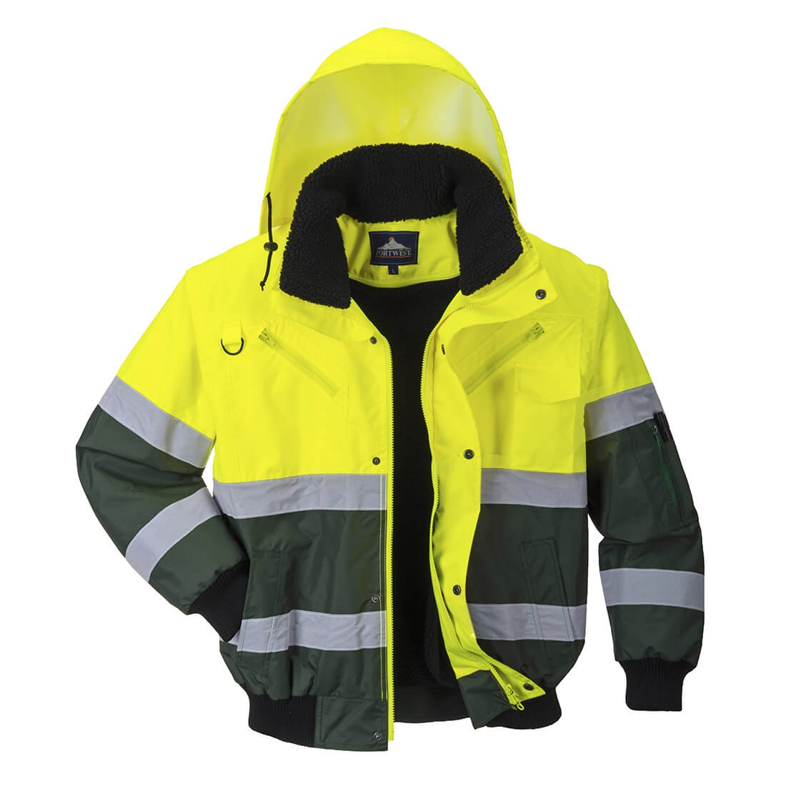 X Hi-Vis Bomber Jacket - Safetywear