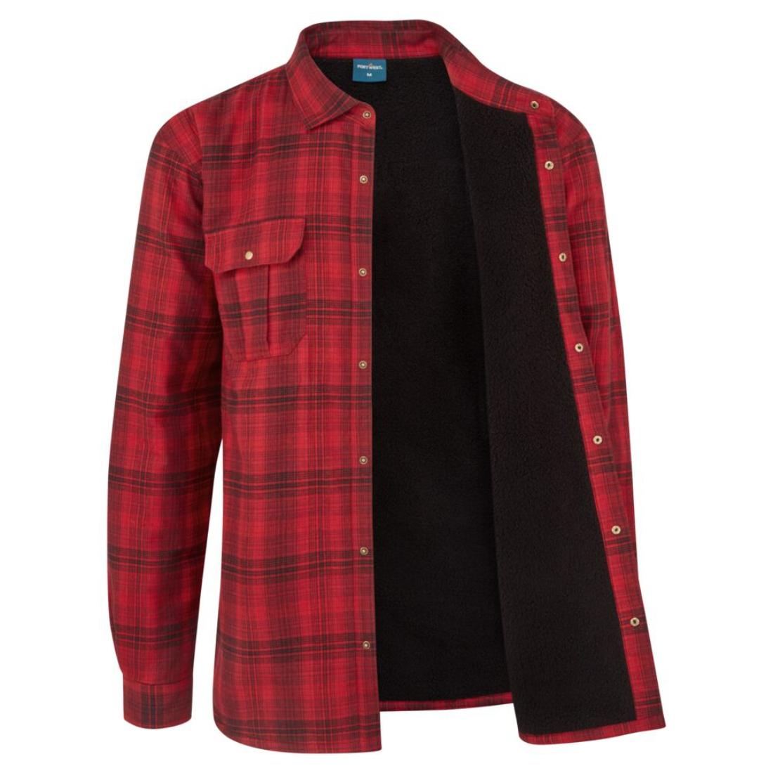 Chemise à carreaux doublée sherpa KA3 - Les vêtements de protection