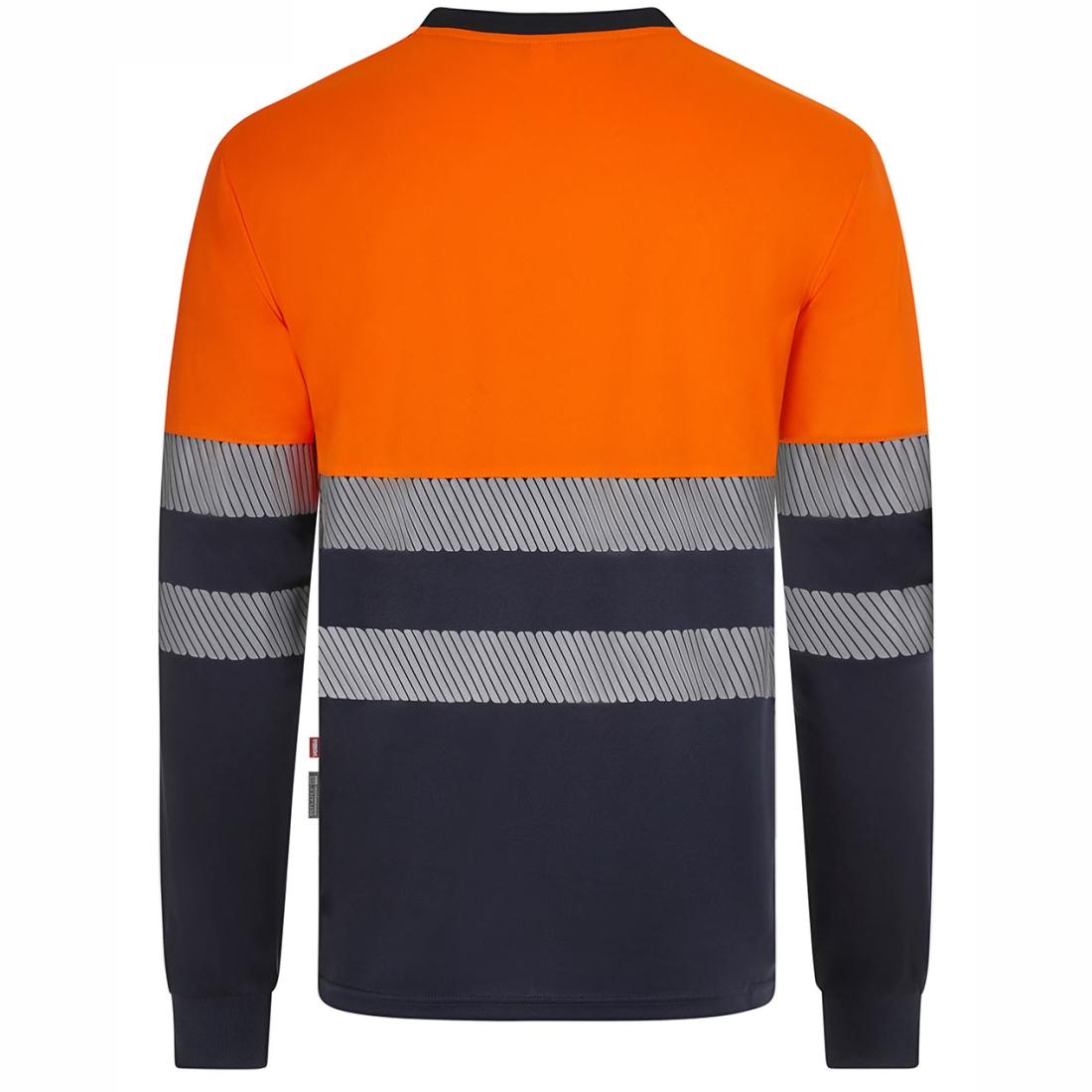 Tricou HiVis bicolor din poliester reciclat cu benzi segmentate - Imbracaminte de protectie