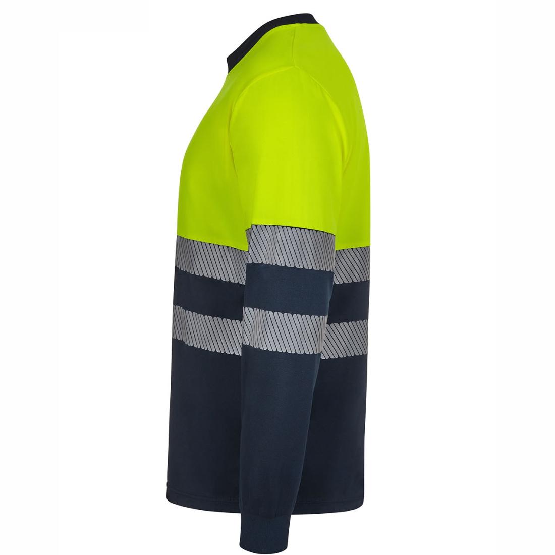 Tricou HiVis bicolor din poliester reciclat cu benzi segmentate - Imbracaminte de protectie