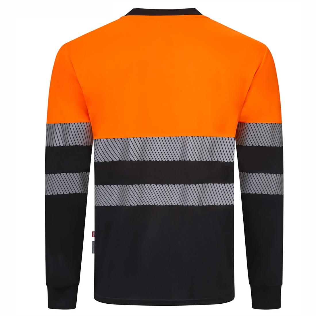Tricou HiVis bicolor din poliester reciclat cu benzi segmentate - Imbracaminte de protectie