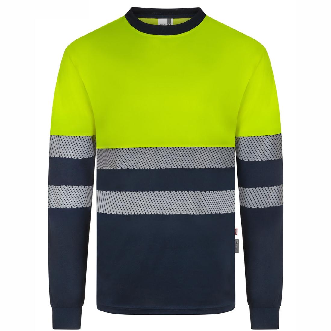 Tricou HiVis bicolor din poliester reciclat cu benzi segmentate - Imbracaminte de protectie
