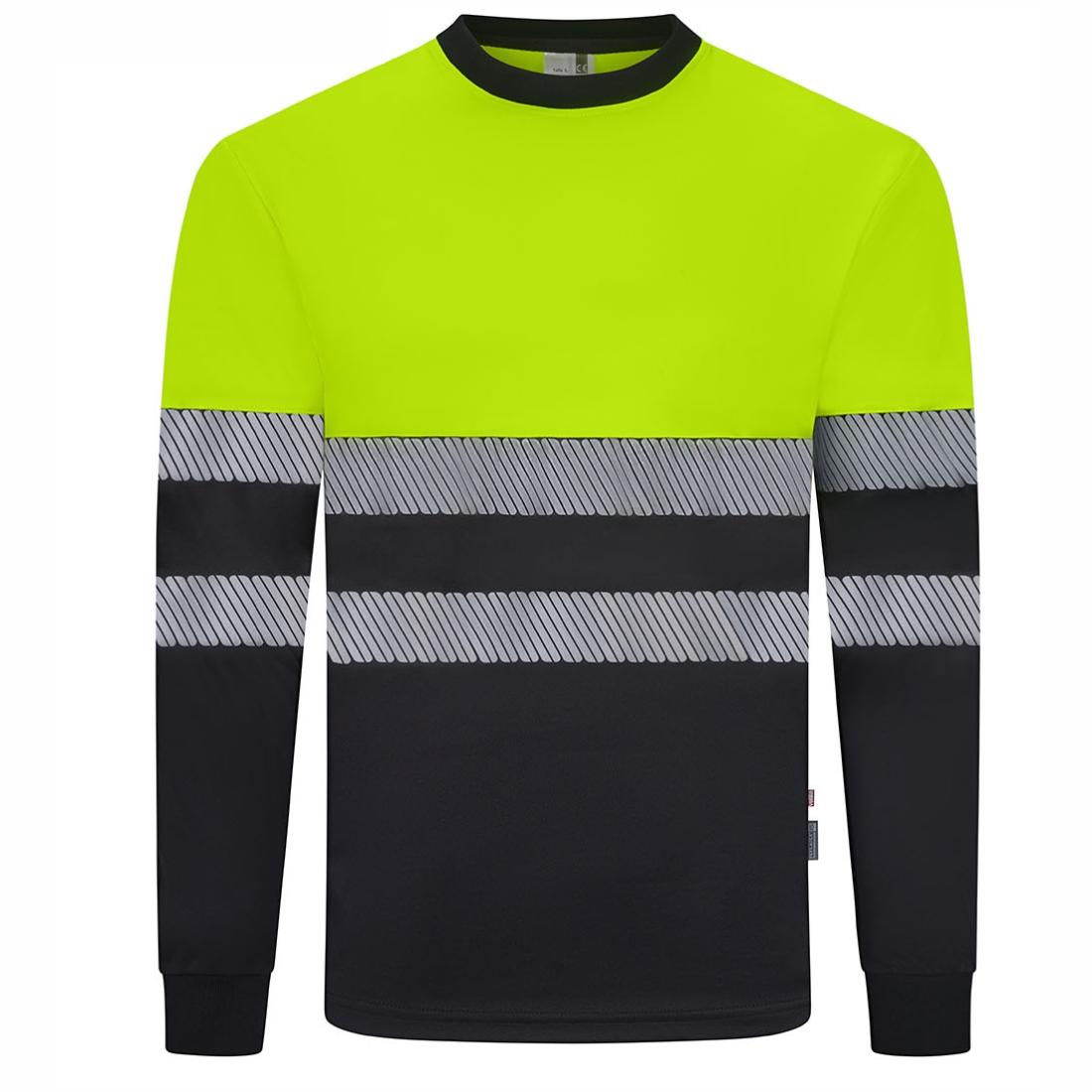 Tricou HiVis bicolor din poliester reciclat cu benzi segmentate - Imbracaminte de protectie