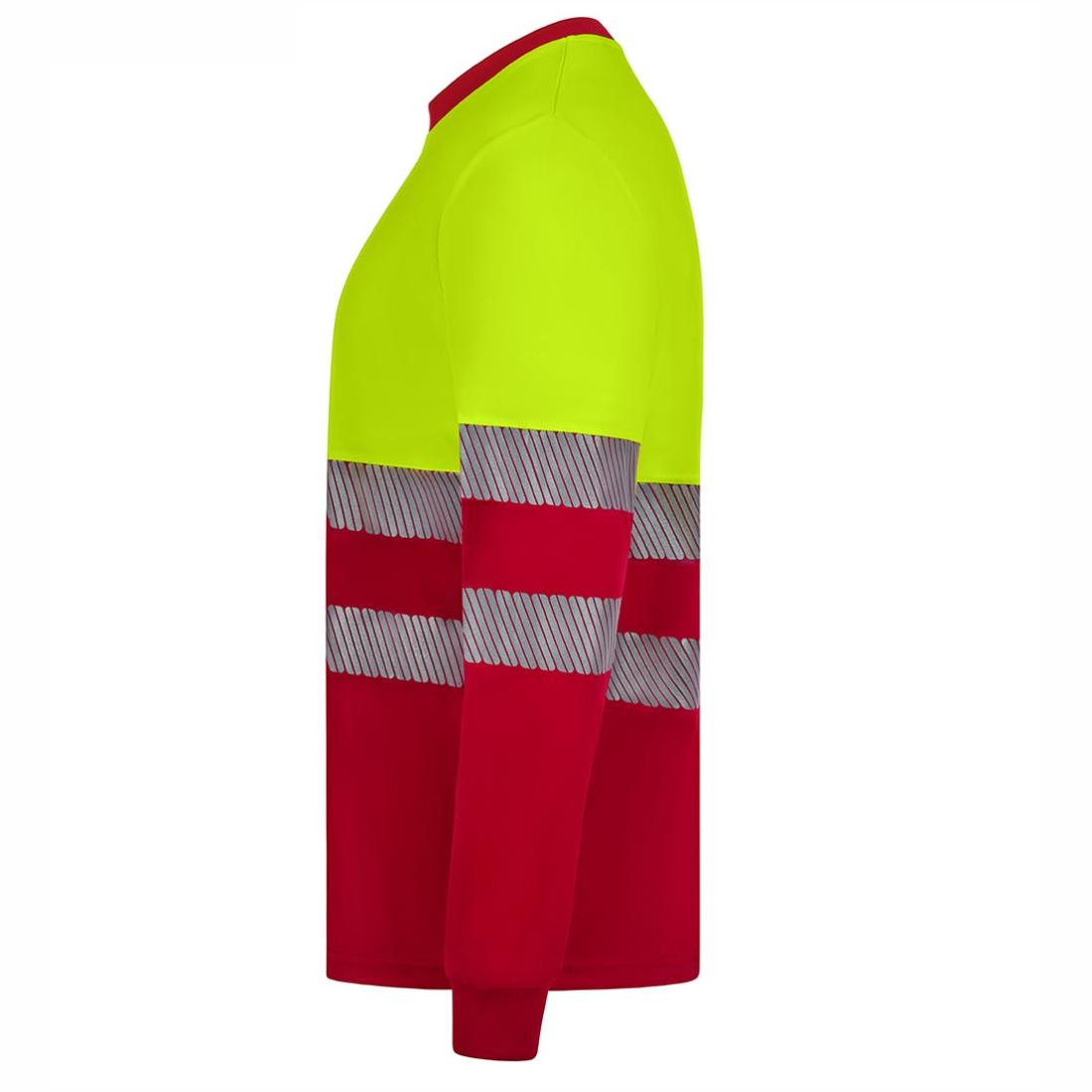 Tricou HiVis bicolor din poliester reciclat cu benzi segmentate - Imbracaminte de protectie