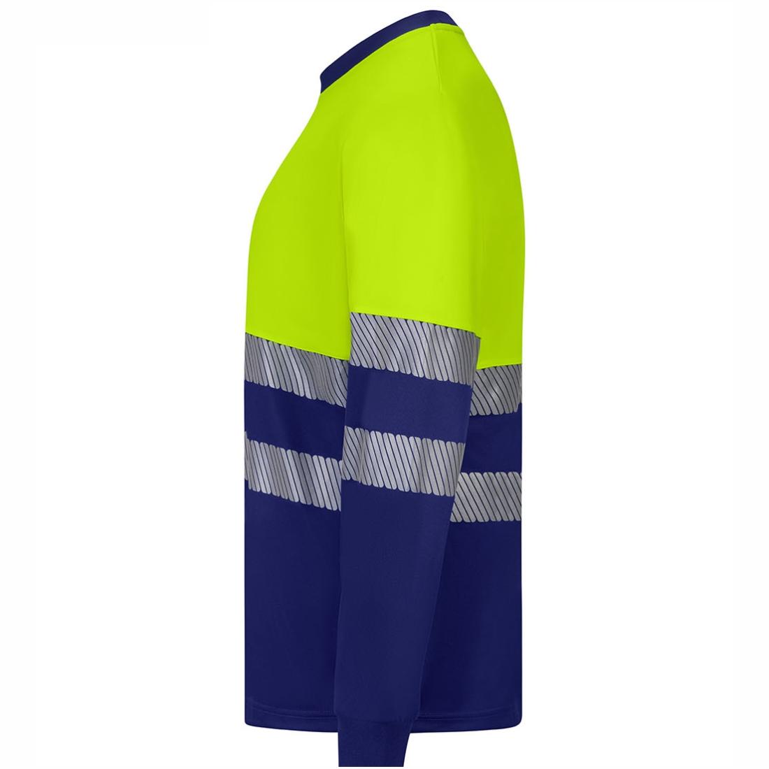 Tricou HiVis bicolor din poliester reciclat cu benzi segmentate - Imbracaminte de protectie