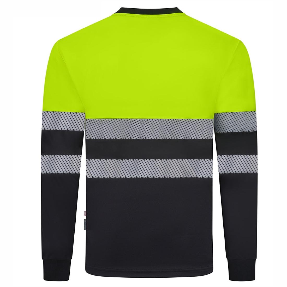 Tricou HiVis bicolor din poliester reciclat cu benzi segmentate - Imbracaminte de protectie
