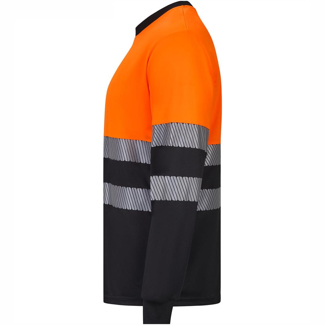 Tricou HiVis bicolor din poliester reciclat cu benzi segmentate - Imbracaminte de protectie