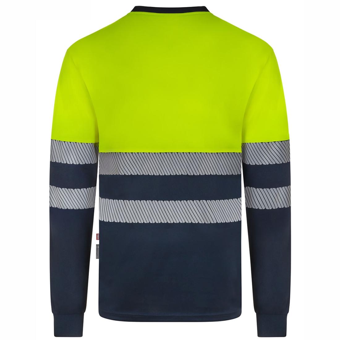 Tricou HiVis bicolor din poliester reciclat cu benzi segmentate - Imbracaminte de protectie
