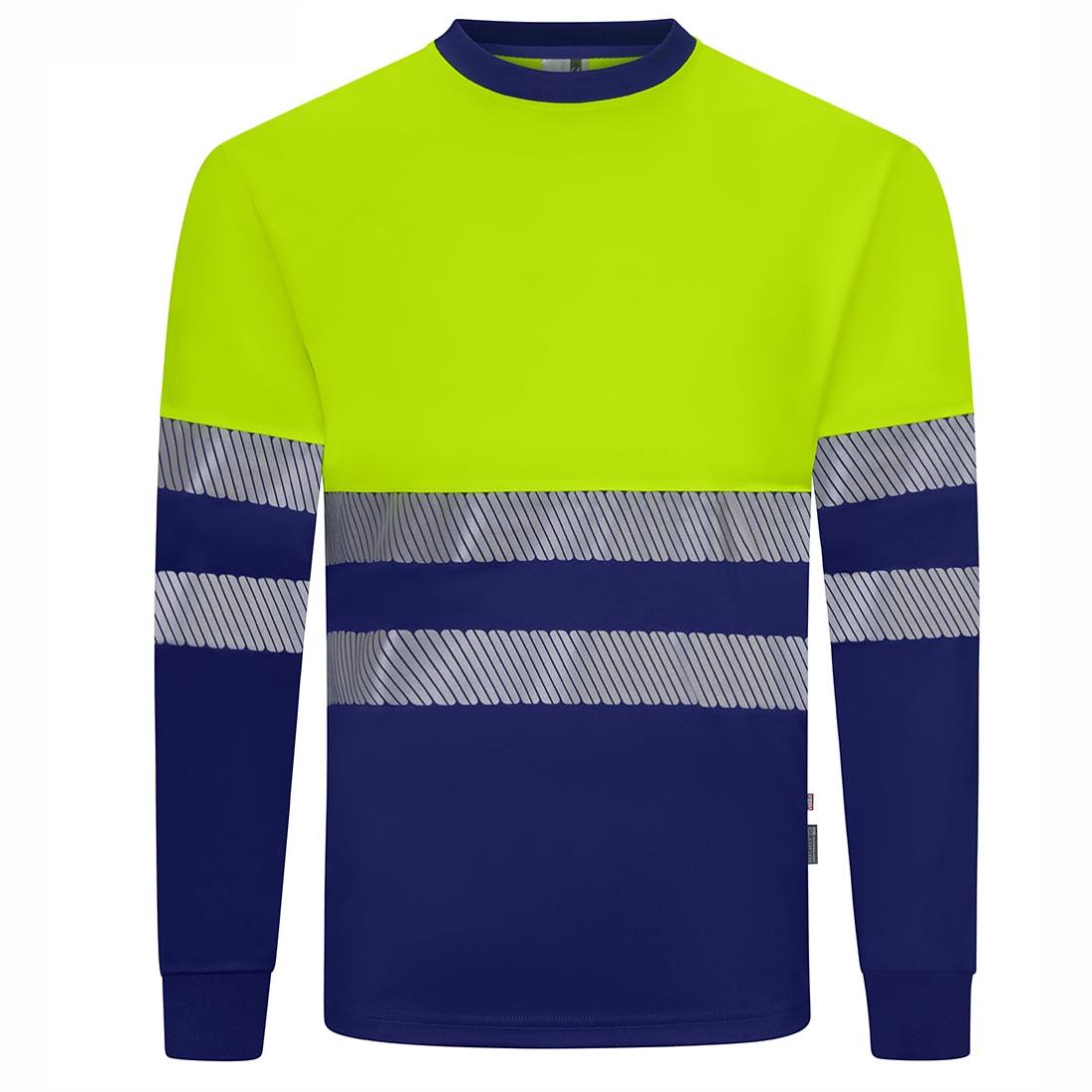 Tricou HiVis bicolor din poliester reciclat cu benzi segmentate - Imbracaminte de protectie