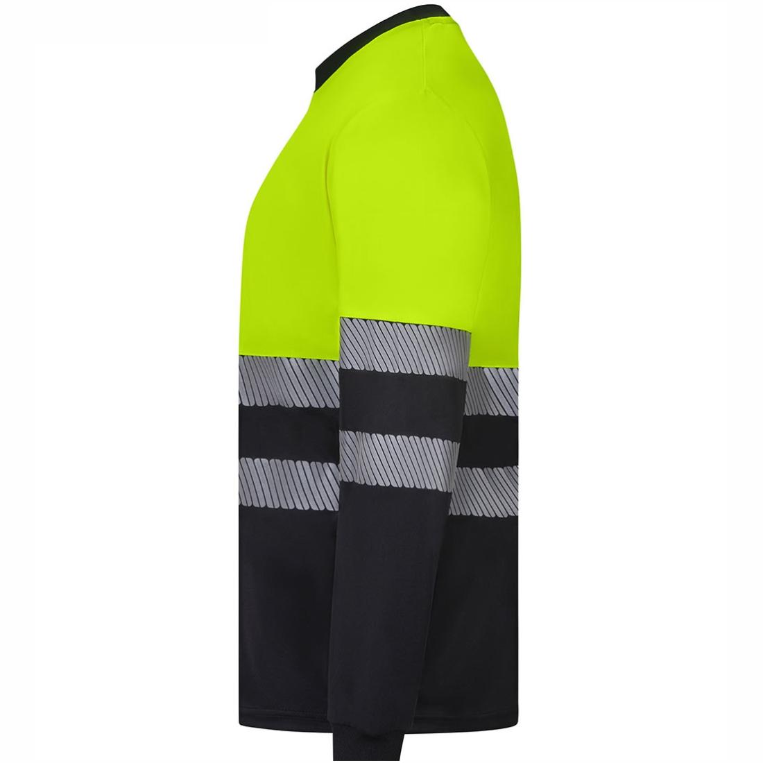 Tricou HiVis bicolor din poliester reciclat cu benzi segmentate - Imbracaminte de protectie