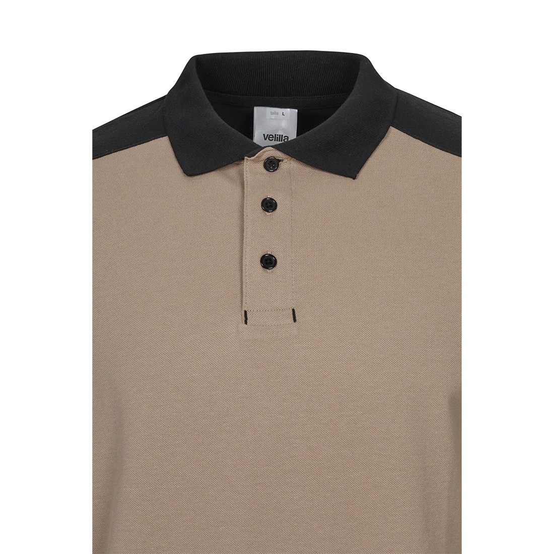 Long sleeve two-tone stretch Polo Shirt - Safetywear Long sleeve two-tone stretch Polo Shirt - Safetywear