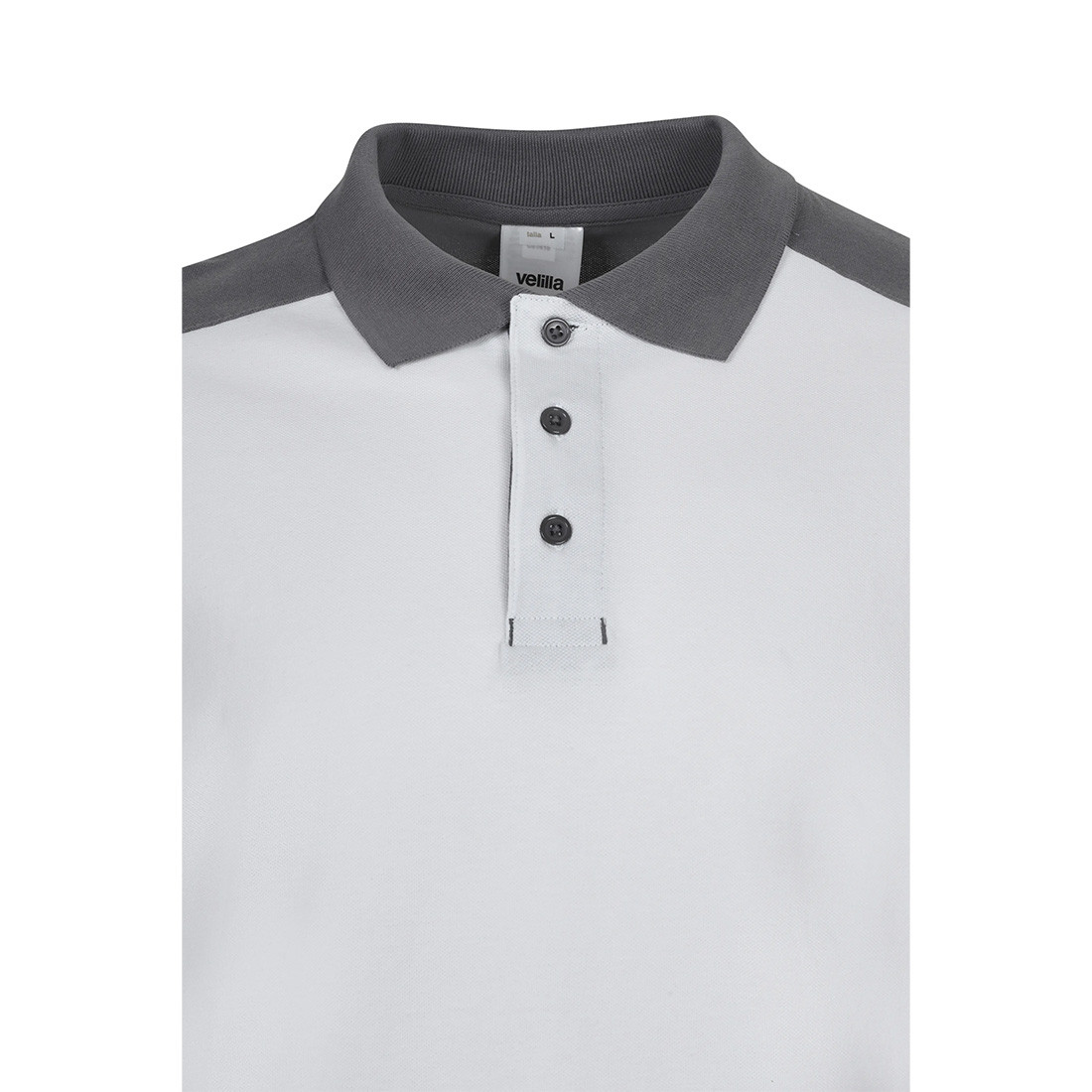 Long sleeve two-tone stretch Polo Shirt - Safetywear Long sleeve two-tone stretch Polo Shirt - Safetywear