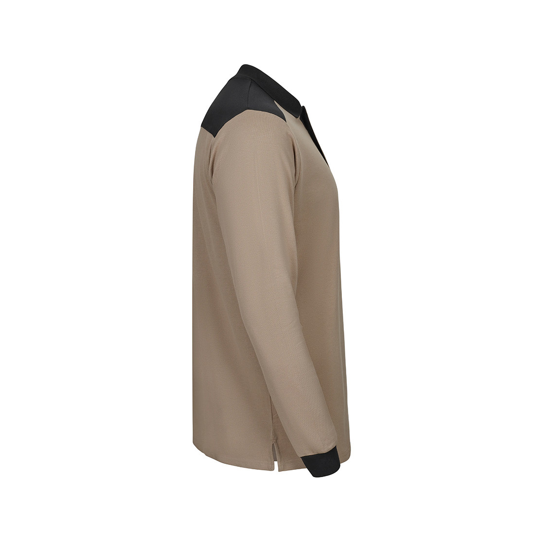 Long sleeve two-tone stretch Polo Shirt - Safetywear Long sleeve two-tone stretch Polo Shirt - Safetywear