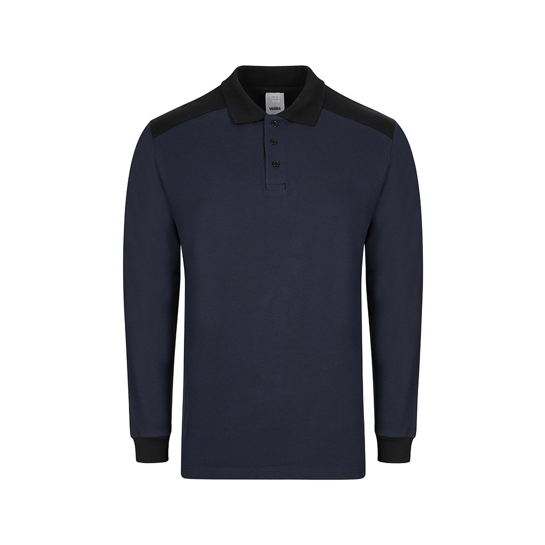Long sleeve two-tone stretch Polo Shirt - Safetywear Long sleeve two-tone stretch Polo Shirt - Safetywear