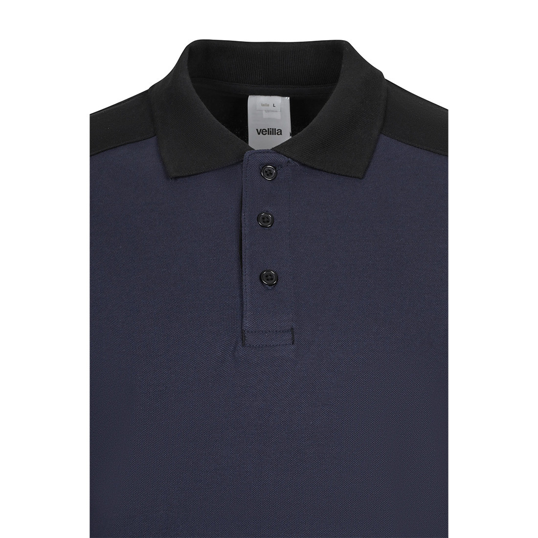 Long sleeve two-tone stretch Polo Shirt - Safetywear Long sleeve two-tone stretch Polo Shirt - Safetywear
