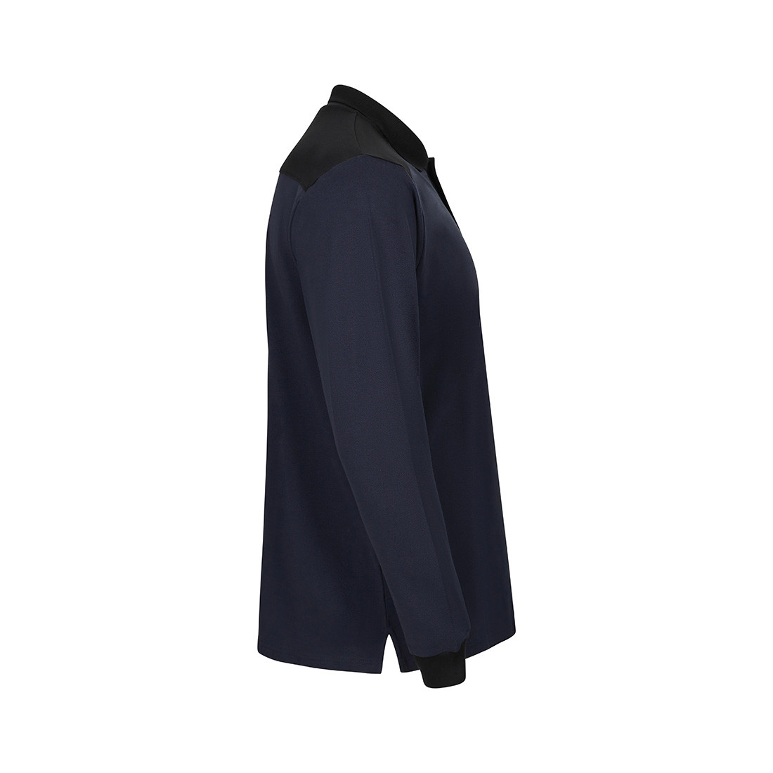 Long sleeve two-tone stretch Polo Shirt - Safetywear Long sleeve two-tone stretch Polo Shirt - Safetywear