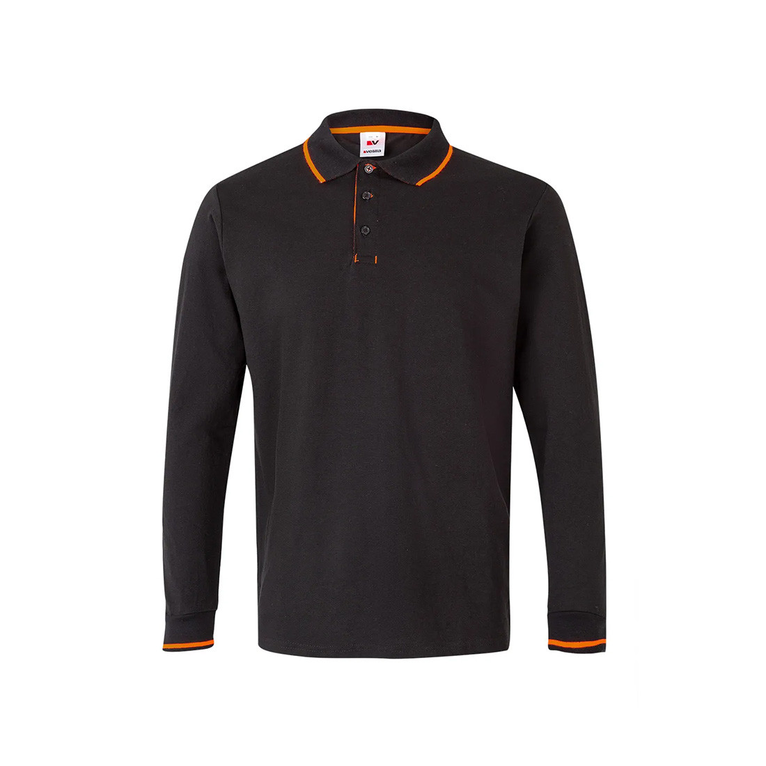 Long-sleeve Contrasting Piping Polo - Safetywear Long-sleeve Contrasting Piping Polo - Safetywear