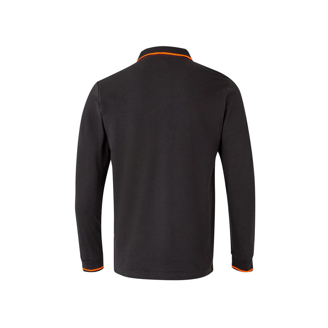 Long-sleeve Contrasting Piping Polo - Safetywear Long-sleeve Contrasting Piping Polo - Safetywear