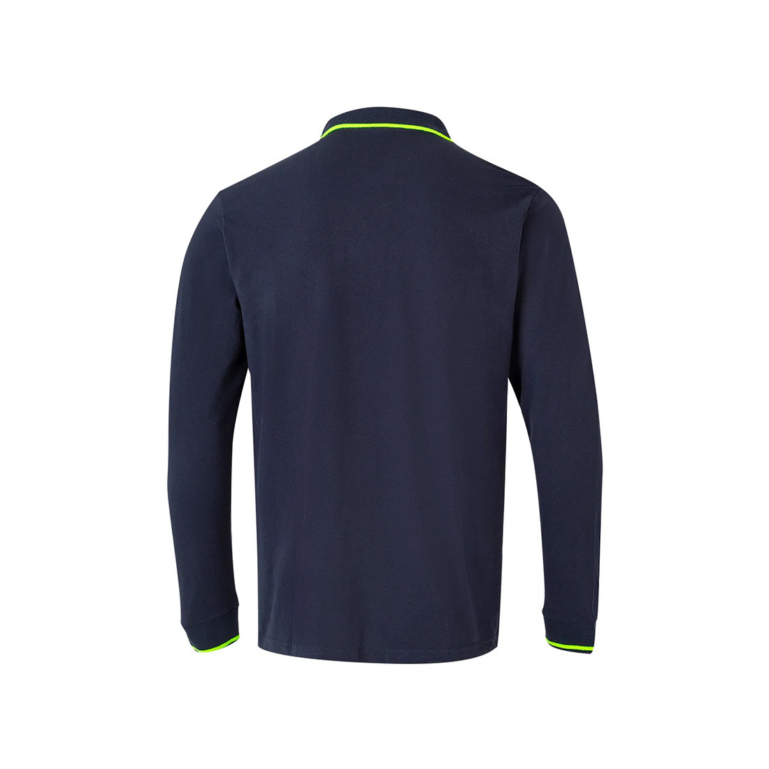 Long-sleeve Contrasting Piping Polo - Safetywear Long-sleeve Contrasting Piping Polo - Safetywear