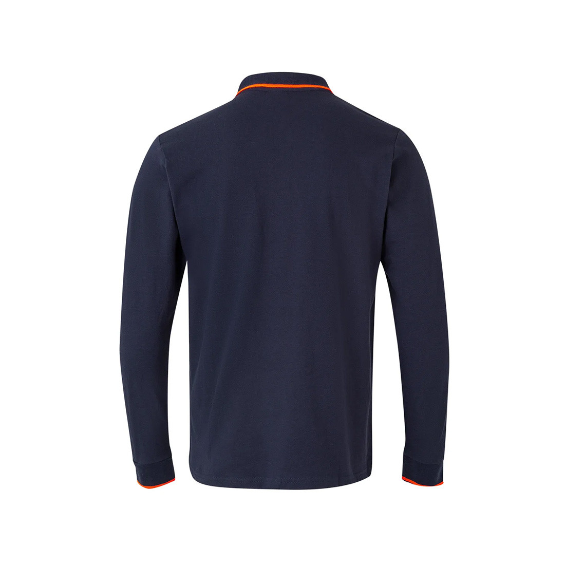 Long-sleeve Contrasting Piping Polo - Safetywear Long-sleeve Contrasting Piping Polo - Safetywear