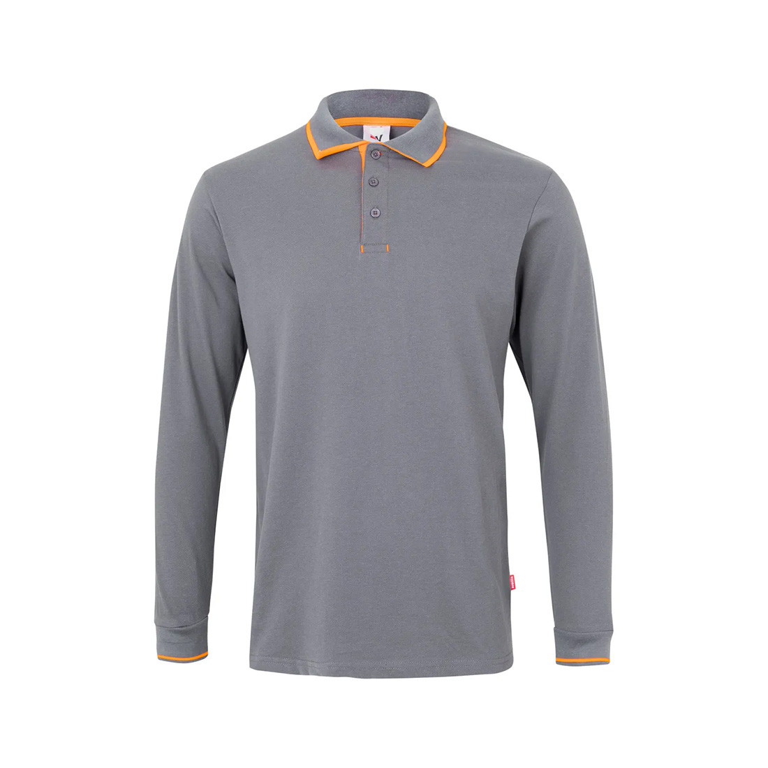 Long-sleeve Contrasting Piping Polo - Safetywear Long-sleeve Contrasting Piping Polo - Safetywear