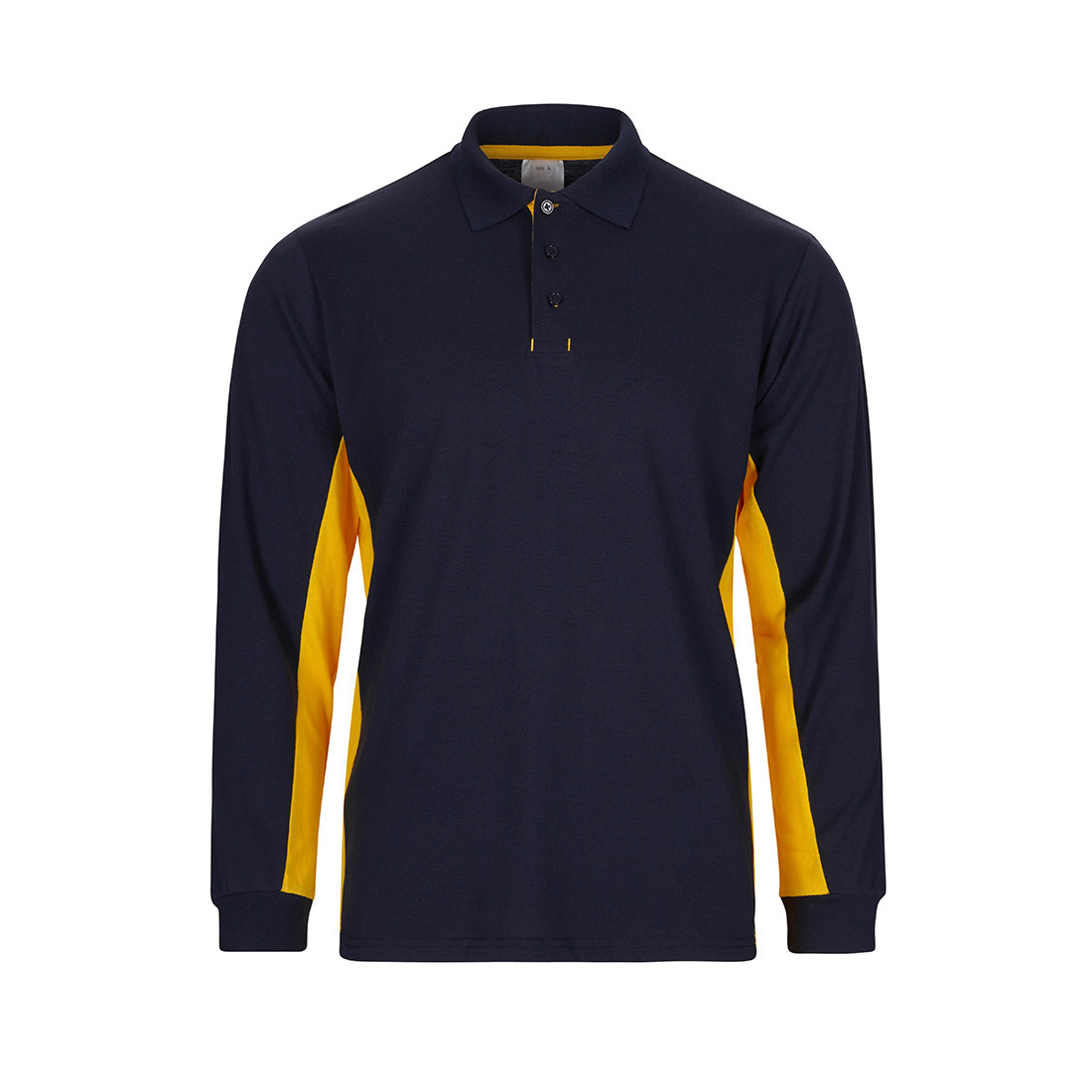 Zweifarbiges Poloshirt, Langarm - Arbeitskleidung Zweifarbiges Poloshirt, Langarm - Arbeitskleidung