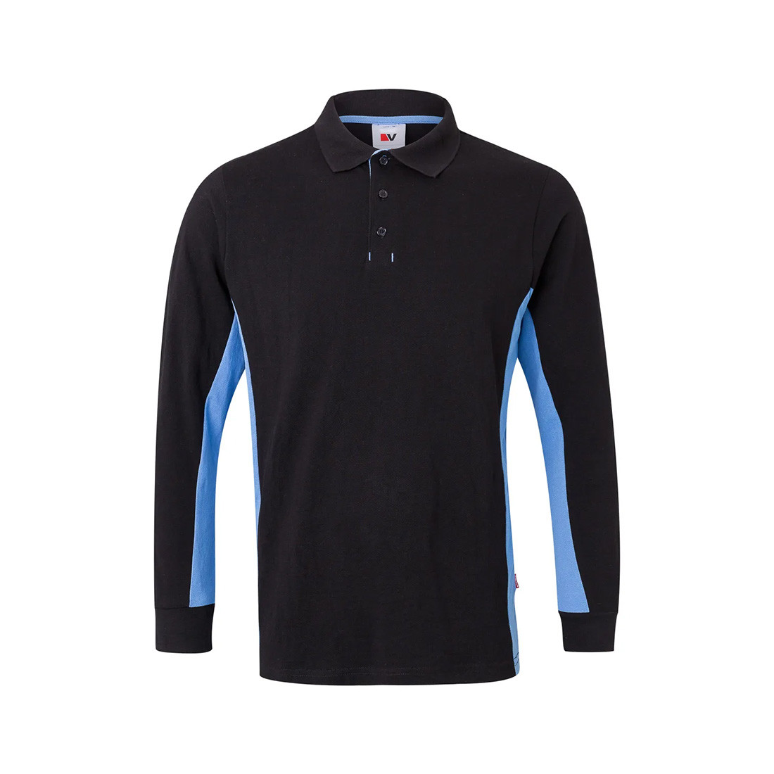 Zweifarbiges Poloshirt, Langarm - Arbeitskleidung Zweifarbiges Poloshirt, Langarm - Arbeitskleidung