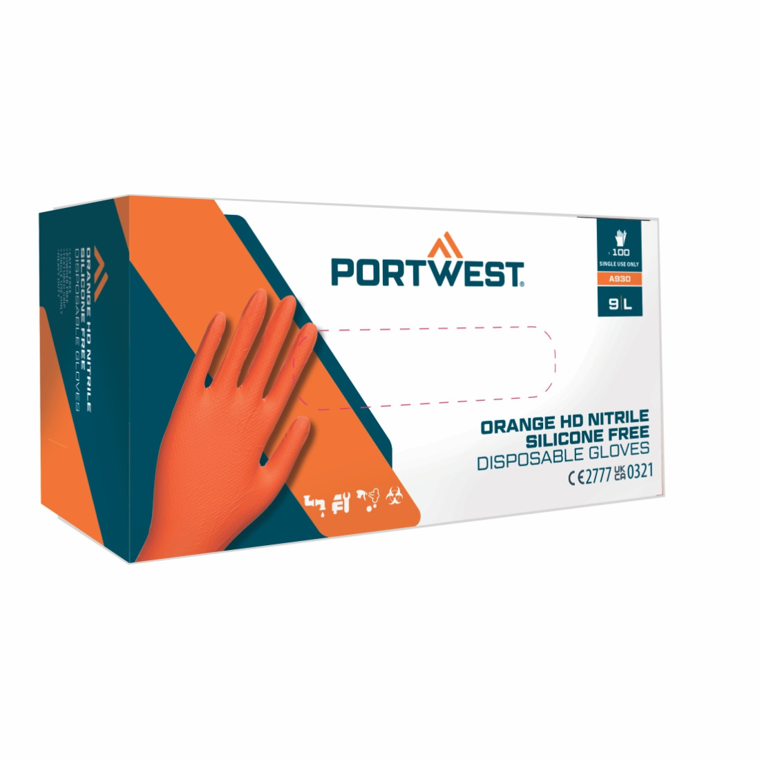Portwest Orange HD Disposable Gloves - Arbeitschutz Portwest Orange HD Disposable Gloves - Arbeitschutz