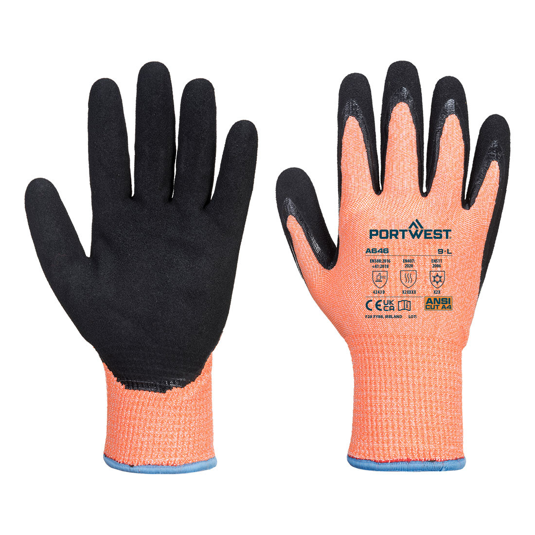 Warnschutz Winter Schnittschutzhandschuh Nitril - Arbeitschutz Warnschutz Winter Schnittschutzhandschuh Nitril - Arbeitschutz