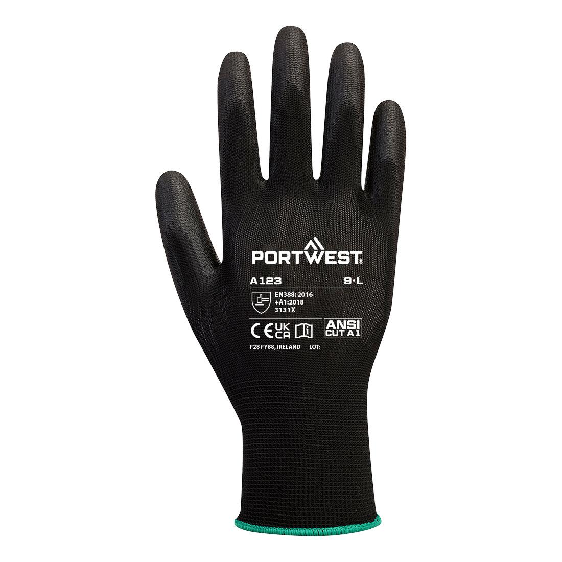 Guante con la Palma de PU libre de látex - Caja completa (144 pares) - Equipamientos de protección personal