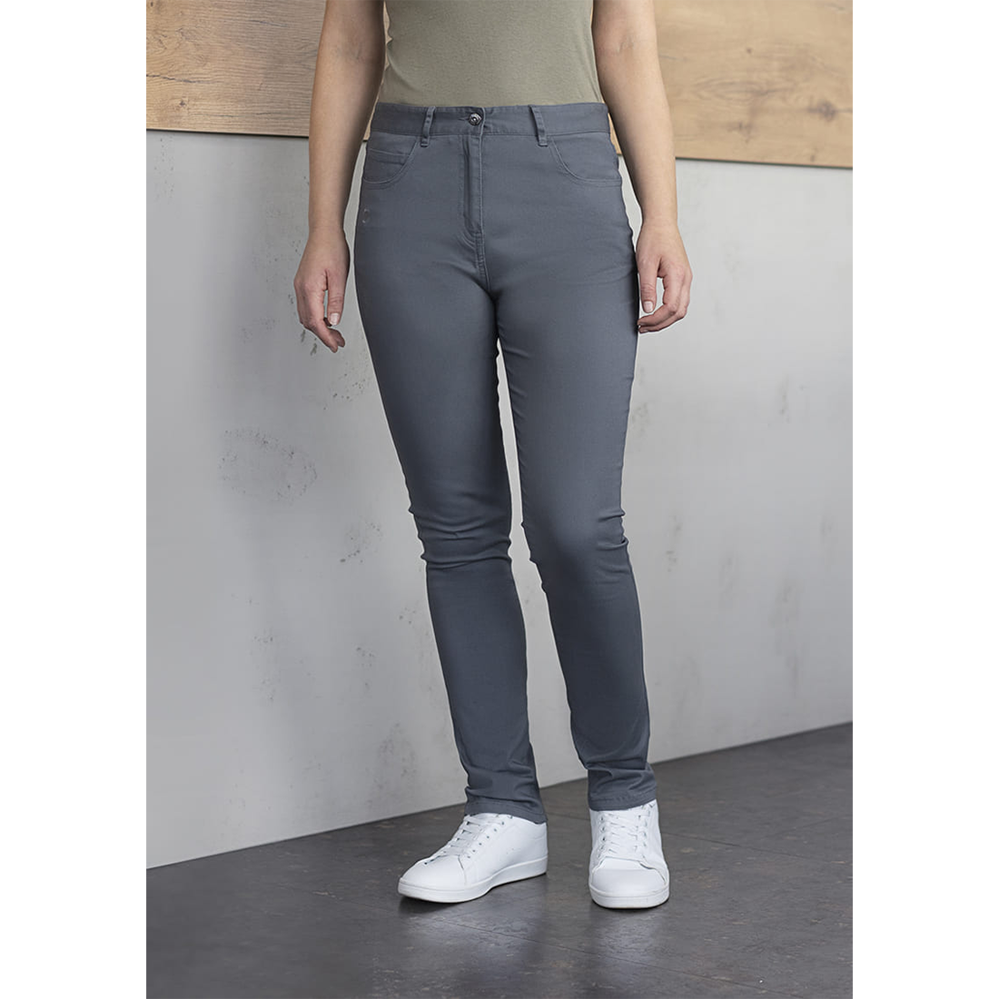 Pantalón Classic-Stretch con 5 bolsillos para mujeres - Ropa de protección