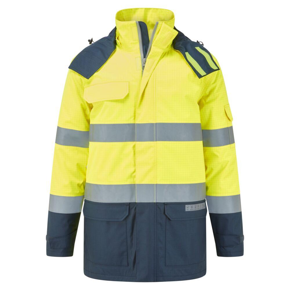 Jacheta de iarna ignifuga Bizflame Rain+HiVis Multi-Norm Contrast - Imbracaminte de protectie