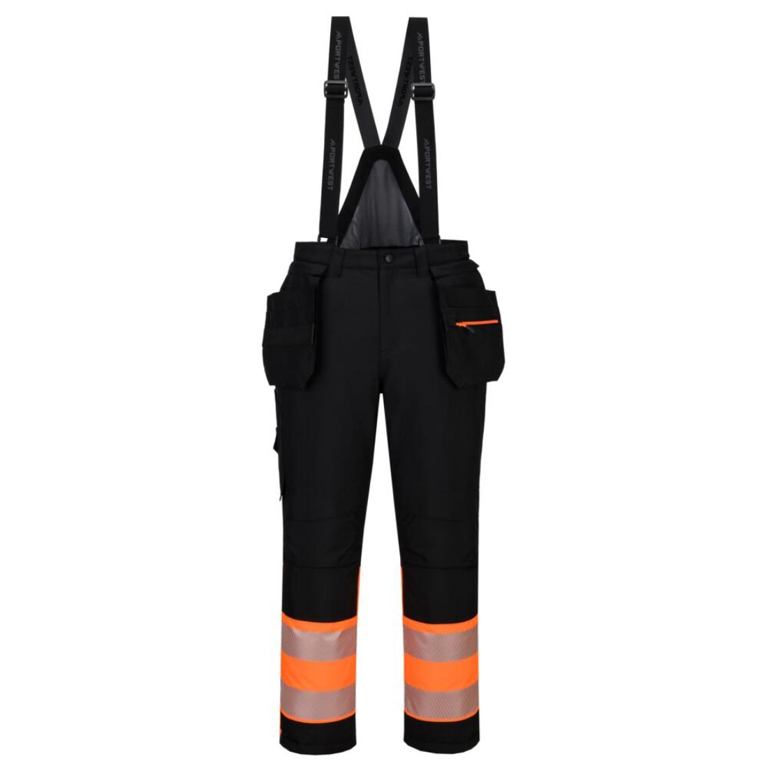 Pantaloni de iarnă cu pieptar DX4 HiVis Clasa 1 - Imbracaminte de protectie