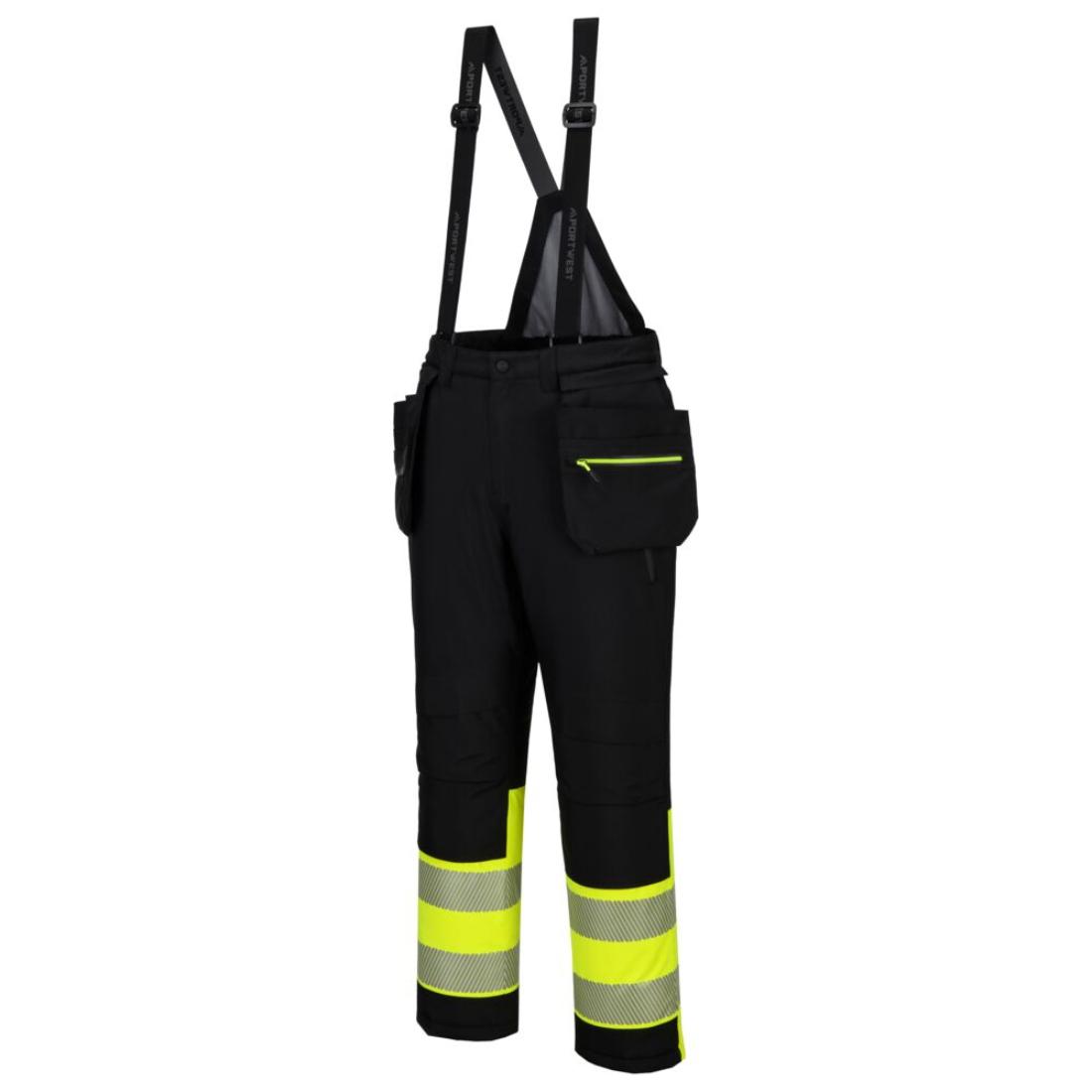 Pantaloni de iarnă cu pieptar DX4 HiVis Clasa 1 - Imbracaminte de protectie