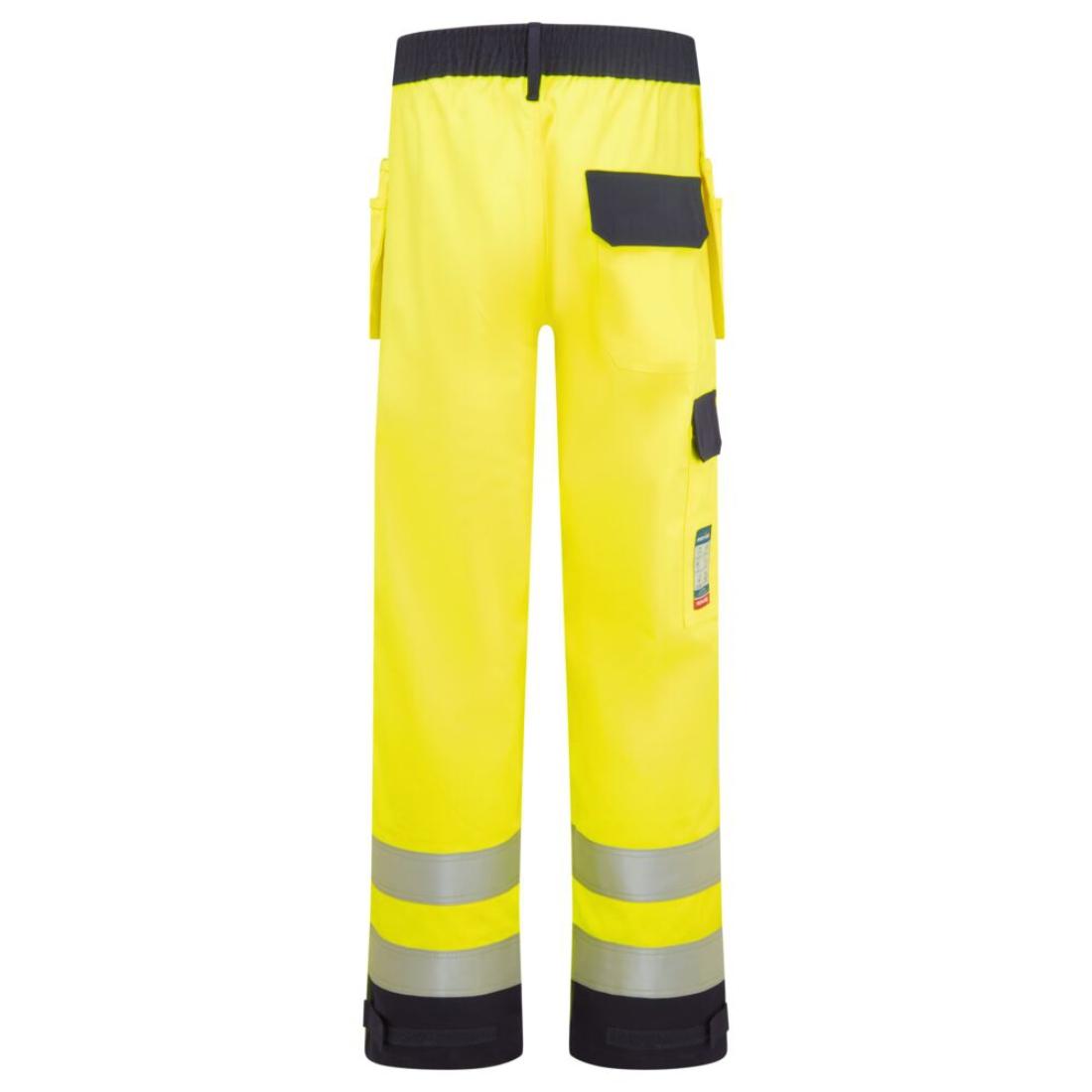 Pantaloni ignifugi Bizflame Work HiVis Contrast cu buzunare Holster - Imbracaminte de protectie