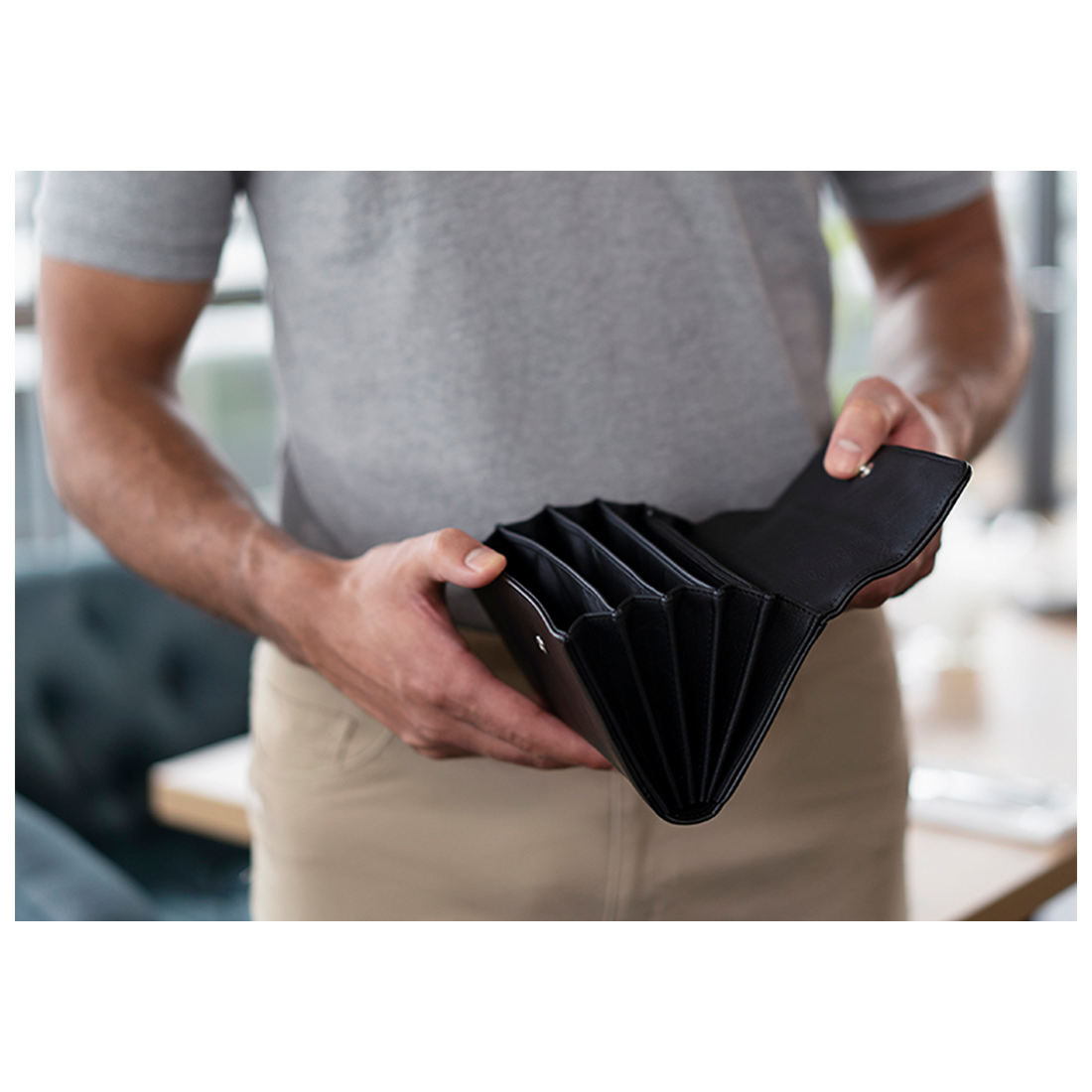 Portefeuille serveur avec de bouton pression - Les vêtements de protection Portefeuille serveur avec de bouton pression - Les vêtements de protection