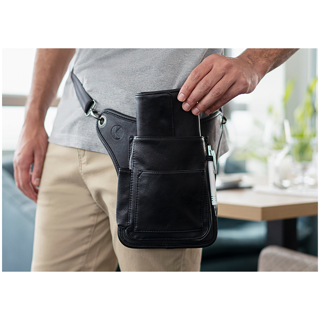 Portefeuille serveur avec de bouton pression - Les vêtements de protection Portefeuille serveur avec de bouton pression - Les vêtements de protection