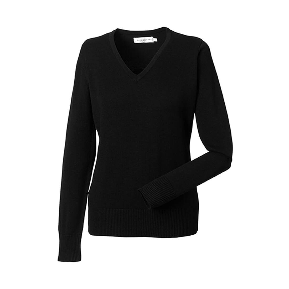 Ladies’ V-Neck Knitted Pullover - Les vêtements de protection