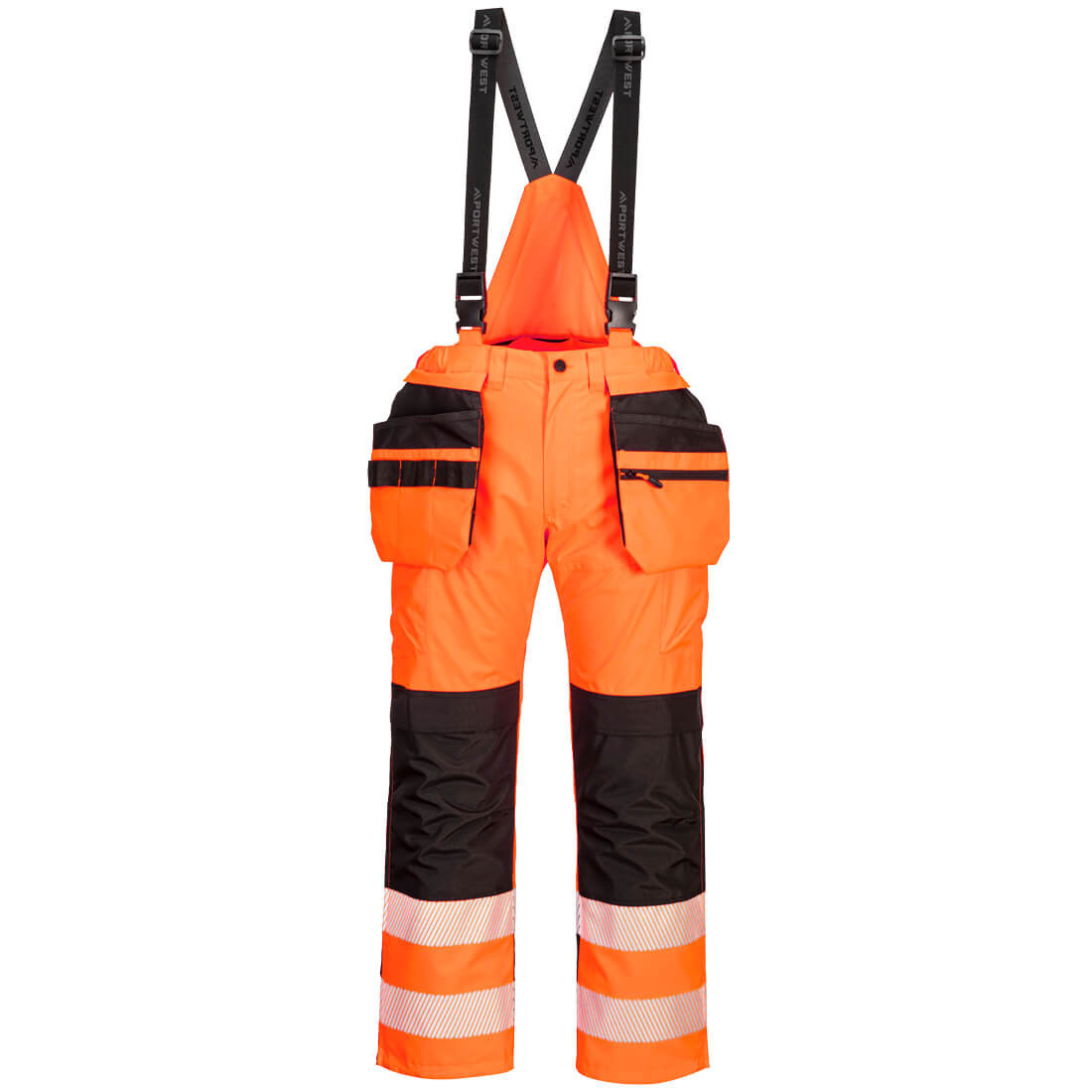 Pantaloni de ploaie cu bretele PW3 HiVis - Imbracaminte de protectie