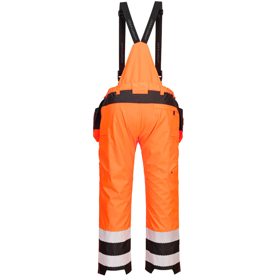 Pantaloni de ploaie cu bretele PW3 HiVis - Imbracaminte de protectie