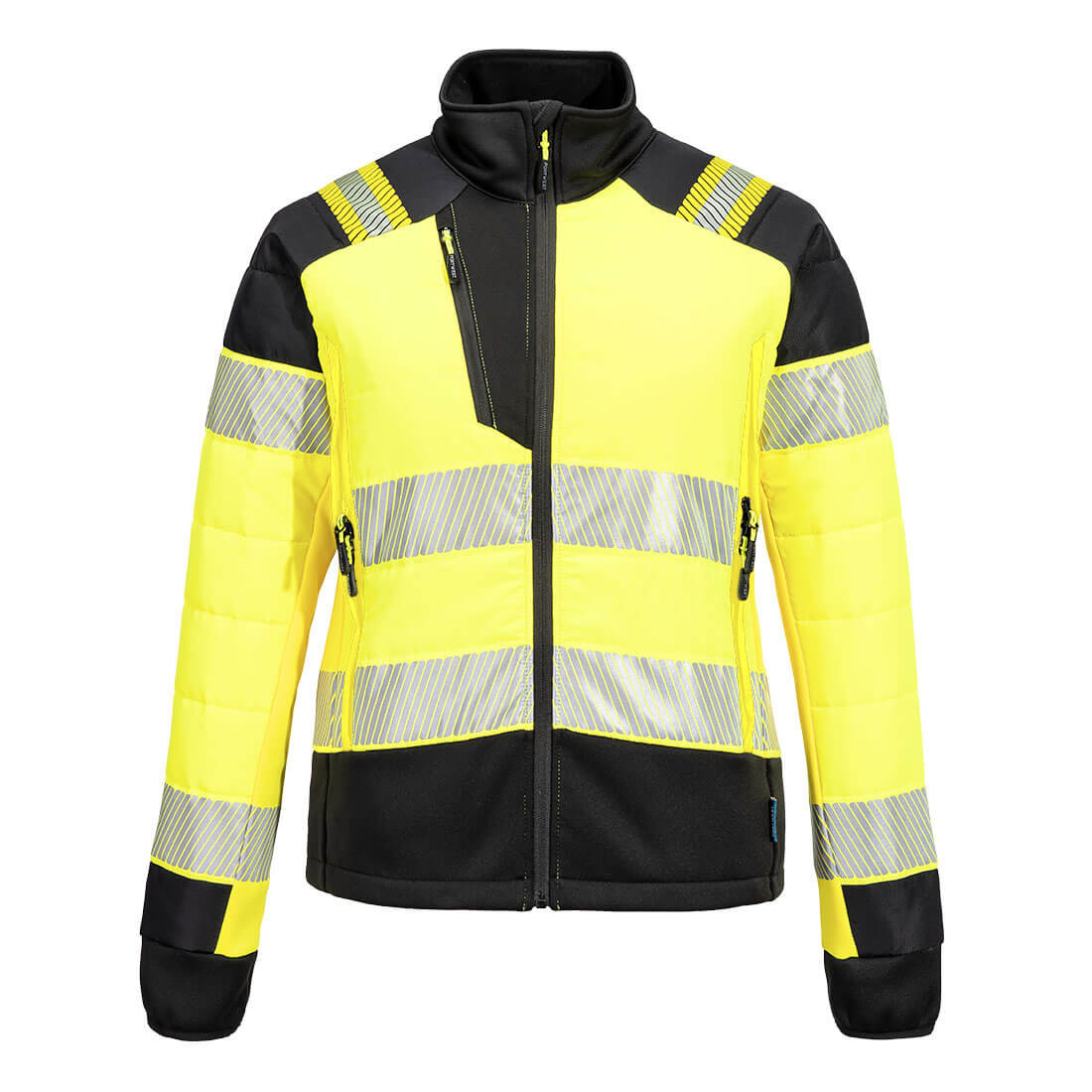 PW3 Hi-Vis Women's Hybrid Baffle Jacket - Safetywear PW3 Hi-Vis Women's Hybrid Baffle Jacket - Safetywear