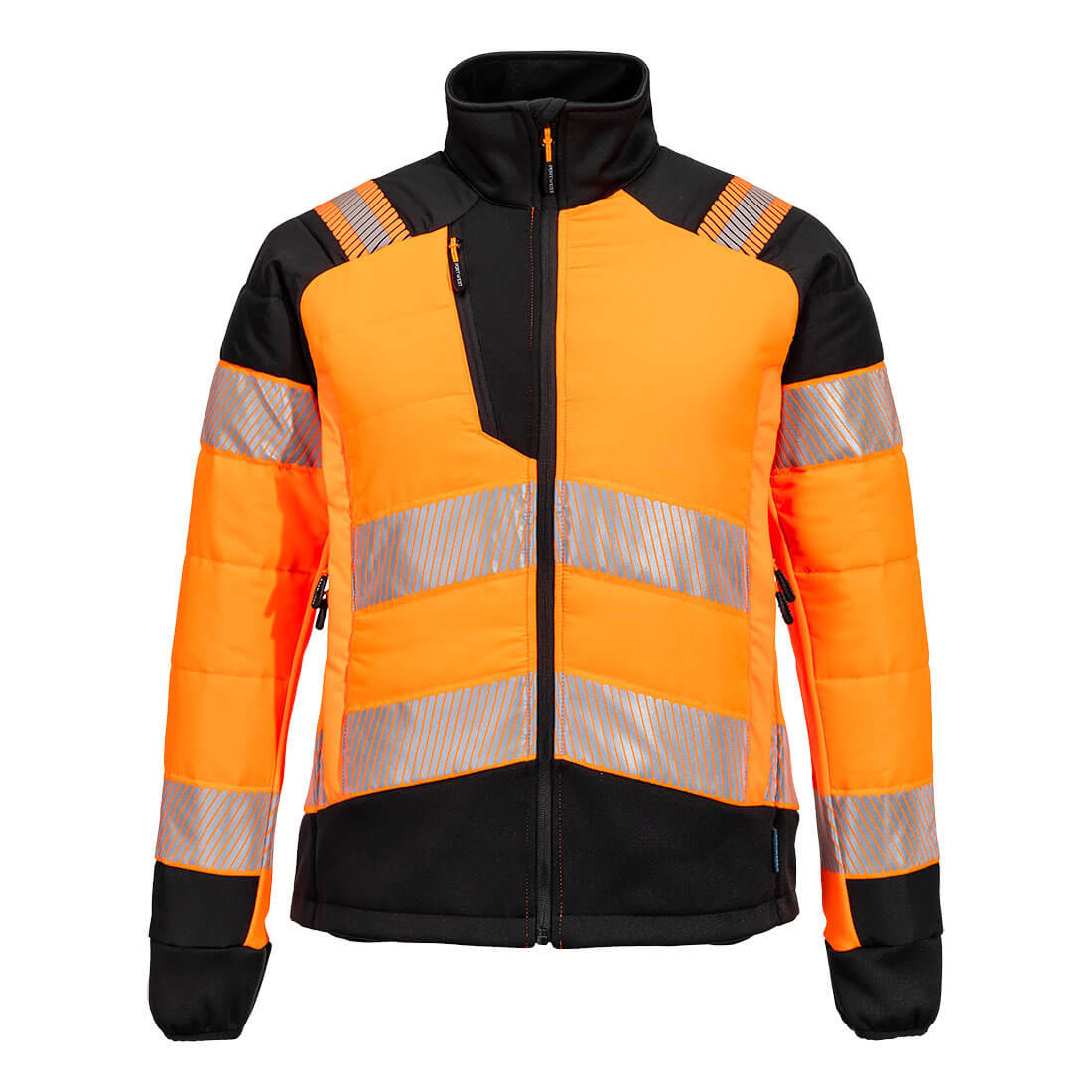 PW3 Hi-Vis Women's Hybrid Baffle Jacket - Safetywear PW3 Hi-Vis Women's Hybrid Baffle Jacket - Safetywear