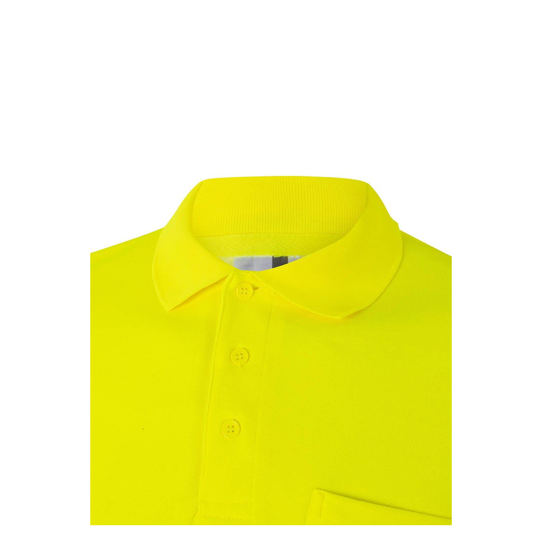Long sleeve cotton polo shirt with segmented tape - Safetywear Long sleeve cotton polo shirt with segmented tape - Safetywear